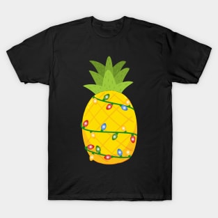 Pineapple in Christmas lights Hoodie T-Shirt
